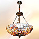 20 Inch Tiffany-style Tulip butterfly Shape Natural shell Material Inverted Pendant Light (0835-D8011)