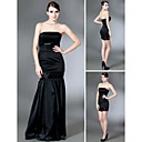 Trumpet/ Mermaid Strapless Floor-length Stretch Satin Evening/ Cocktail Dress