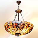 20 Inch Tiffany-style Floral Inverted  Natural shell Material Pendant Light (0835-D8025)