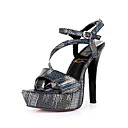 kunstleer bovenste naaldhak sandalen bruiloft shoes.more kleuren beschikbaar