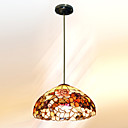 12 Inch Tiffany-style Floral Natural shell Material Pendant Light (0835-D8006)