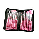 12 Pcs Wool Makeup Brush Set with Free Black Case