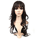 Capless Extra Long Dark Brown Curly Hair Wig