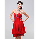 A-line Sweetheart Knee-length Chiffon Bridesmaid/Cocktail Dress