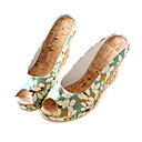 doek bovenste sleehak slippers casual / huwelijksreis shoes.more kleuren beschikbaar