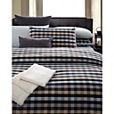 Yarn-dyed Cotton Satin 3-piece Queen Duvet Cover Set