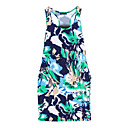Flower Print Racerback Jersey Dress