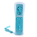 2-in-1 MotionPlus Remote Control + Protective Silicon Case for Wii/Wii U (Blue)