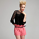 TS Lace and Ruffle Blouse Top