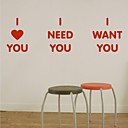 liefde decoratieve muur sticker (0565-1105044)