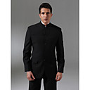 Single-Breasted More Button Center-vented Mandarin Wool Groom Wear/ Tuxedo/ Men's Suit Jacket and Pants
