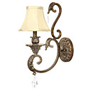 1-light Fabric Wall Sconce with lampshade