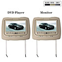 1 Pair 9 Inch LCD Headrest DVD Player + Monitor with Gaming System, FM Transmitter and FREE Headphones