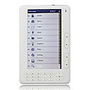 7 polegadas e-book reader + hd media player (4GB)-branca