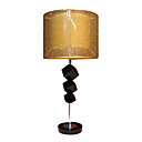 Crystal Table Light with Golden Lampshade in Cylinder (E27 Bulb Base)