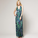 Wild Jungle Print Maxi Dress