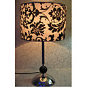 Table Light with Black Floral Patterned Lampshade