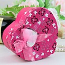 Heart ShapeGift Box with Organza Bow (set of 12)
