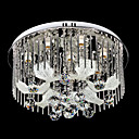 Gorgeous Artistic 8-Light Crystal Drop Flush Mount Floral Featured