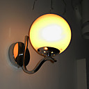 Metal Glass Wall Sconce in ball Shape