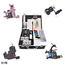 Professional Tattoo Kit With 4 Guns LCD Power Supply 40 Color Ink