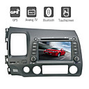 DVD Player Automotivo 7 polegadas GPS Bluetooth TV Honda Civic (2005-2009)