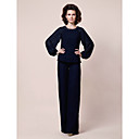 Chiffon Long Sleeve Jacket   Chiffon Pant Set