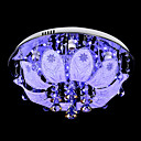 Beautiful Crystal Ball Droped 7-Light Round Flush Mount Floral Featured