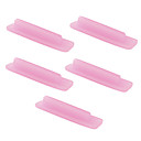 Anti-Dust Rubber Plug for iPad, iPhone and iPod (5pcs-Pack,Clear Pink)