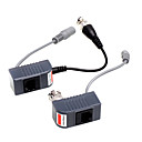 1CH passive CCTV UTP balun med strøm / video ind / ud