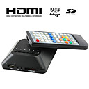 hd mini lecteur multimédia pour la télévision, supportant USB, carte SD et disque dur, une sortie HDMI