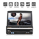 7 pulgadas de pantalla táctil digital de 1DIN coches reproductor de DVD con GPS bluetooth tv pip rds