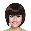 Capless Short High Quality Synthetic Brown Black and White Bob Hair Wig