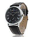 Japans Herenhorloge Met Authentiek Leren Bandje