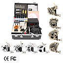 8 Guns Tattoo Kit with LCD Power and 7 Color Ink