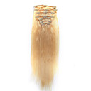 100% Indian Remy Hair 18" Clips In Hair Extensions 26 Colors To Choose