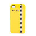 Premium Stylish Texi Protective Case for iPhone4G(Yellow)