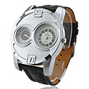 Orologio al quarzo da uomo, sportivo, cinturino in pelle