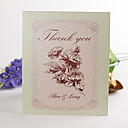 Folded Thank You Card - Pink peony(set of 50)