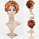 Lace Front Short High Quality Synthetic Golden Brown Curly Hair Wig