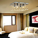 40W Modern Crystal Semi Flunsh Mount with 4 Lights