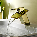 robinet d'évier cascade salle de bains (ti-finition PVD)
