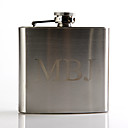 Personalized Metal 5-oz Flask - Monogram