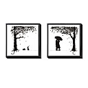 abstract ingelijste canvas print