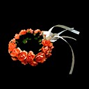  Lovely Orange Paper Flower Wedding Flower Girl Wrist Flower