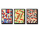 abstract ingelijste canvas print