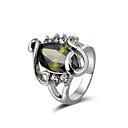 Gorgeous 18K White Gold Plated Cubic Zirconia Ring