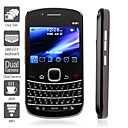 vier sim 2.4 inch QWERTY-toetsenbord mobiele telefoon (dual camera, tv, wifi, java)
