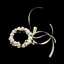 hermosa flor de color blanco con cintas de boda de flores muñeca niña de las flores