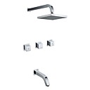 Contemporary Shower Faucet with 10 inch Shower Head